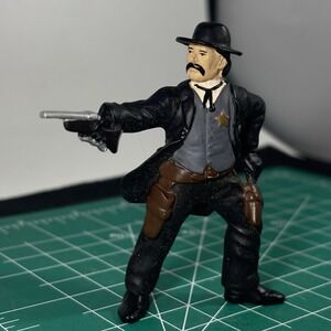 PAPO 2000 Sheriff Wyatt Earp Cowboy Western Old West Tombstone Toy Retired Vtg